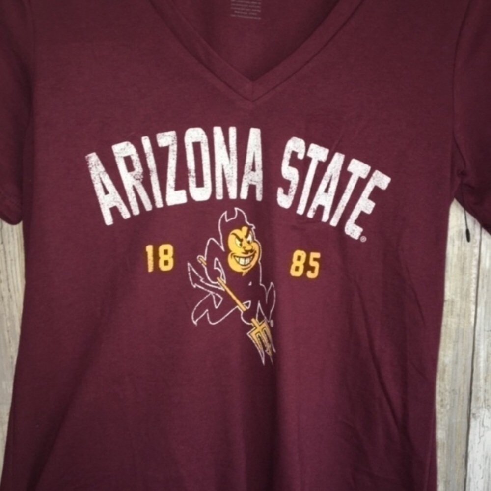NCAA Arizona State Devils Red Tee - Picture 2 of 4